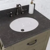 Daedalus Designs - Water Creation Aberdeen 30 Inch Grizzle Grey Single Sink Bathroom Vanity | Blue Limestone Countertop | Oil-Rubbed Bronze Finish - Review