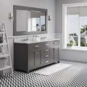 Daedalus Designs - Water Creation Madison 72 Inch Double Sink Bathroom Vanity | Carrara White Marble Countertop | Chrome Finish - Review