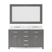 Daedalus Designs - Water Creation Madison 60 Inch Double Sink Bathroom Vanity | Carrara White Marble Countertop | Chrome Finish - Review