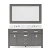 Daedalus Designs - Water Creation Madison 60 Inch Double Sink Bathroom Vanity | Carrara White Marble Countertop | Chrome Finish - Review