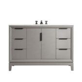 Daedalus Designs - Water Creation Elizabeth 48 in. Cashmere Grey Single Sink Bathroom Vanity | Carrara White Marble Countertop | Oil-Rubbed Bronze Finish - Review
