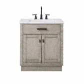 Daedalus Designs - Water Creation Chestnut 30 in. Grey Oak Single Sink Bathroom Vanity | Carrara White Marble Countertop | Oil-Rubbed Bronze Finish - Review