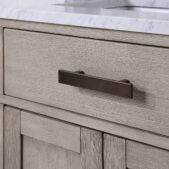 Daedalus Designs - Water Creation Chestnut 60 Inch Grey Oak Double Sink Bathroom Vanity | Carrara White Marble Countertop | Oil-Rubbed Bronze Finish - Review