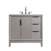 Daedalus Designs - Water Creation Elizabeth 36 in. Cashmere Grey Single Sink Bathroom Vanity | Carrara White Marble Countertop | Oil-Rubbed Bronze Finish - Review