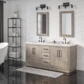 Daedalus Designs - Water Creation Hugo 72 Inch Grey Oak Double Sink Bathroom Vanity | Carrara White Marble Countertop | Oil-Rubbed Bronze Finish - Review