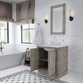 Daedalus Designs - Water Creation Hugo 30 Inch Grey Oak Single Sink Bathroom Vanity | Carrara White Marble Countertop | Chrome Finish - Review