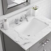 Daedalus Designs - Water Creation Madison 30 Inch Single Sink Bathroom Vanity | Carrara White Marble Countertop | Chrome Finish - Review