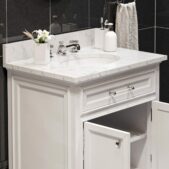Daedalus Designs - Water Creation Derby 30 in. Single Sink Bathroom Vanity | Carrara White Marble Countertop | Chrome Finish - Review