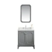 Daedalus Designs - Water Creation Queen 30 Inch Cashmere Grey Single Sink Bathroom Vanity | Quartz Carrara Countertop | Chrome Finish - Review