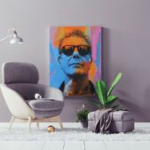 Daedalus Designs - Anthony Bourdain Bright Colors Framed Canvas Wall Art - Review