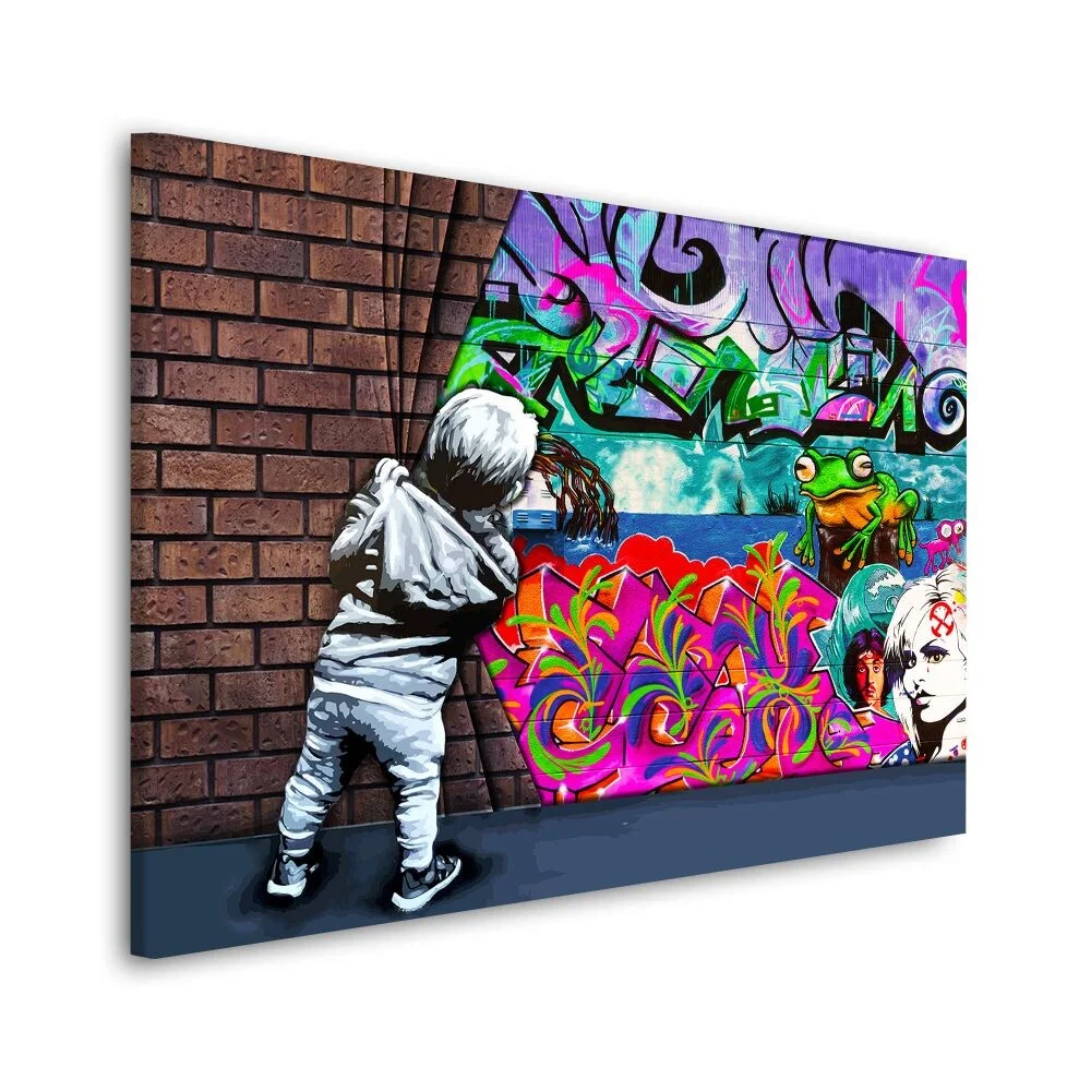 Daedalus Designs - Banksy Behind The Curtain Graffiti Wall Art - Review