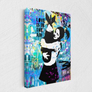 Daedalus Designs - Banksy Bomb Girl Love Is In The Air Graffiti Wall Art - Review