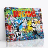 Daedalus Designs - Banksy Dreams Graffiti Framed Canvas Wall Art - Review