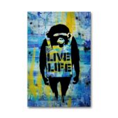 Daedalus Designs - Banksy Live Life Monkey Graffiti Wall Art - Review