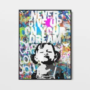 Daedalus Designs - Banksy Never Give Up On Your Dream Graffiti Wall Art - Review