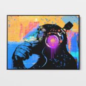 Daedalus Designs - Chimp The Thinker Graffiti Framed Canvas Wall Art - Review