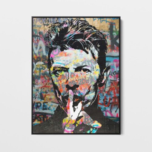 Daedalus Designs - David Bowie Painting Graffiti Framed Canvas Wall Art - Review