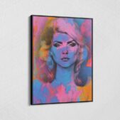 Debbie-Harry-Bright-Colors-Framed-Canvas-Wall-Art