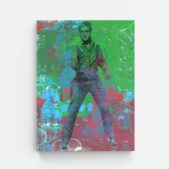 Daedalus Designs - Elvis Presley Circles Green Graffiti Framed Canvas Wall Art - Review
