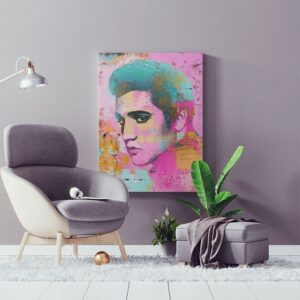 Daedalus Designs - Elvis Presley Portrait Graffiti Framed Canvas Wall Art - Review