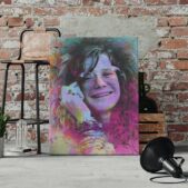 Daedalus Designs - Janis Joplin Circles Graffiti Framed Canvas Wall Art - Review
