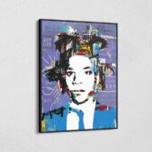 Jean-Michel-Basquiat-Portrait-Graffiti-Framed-Canvas-Wall-Art