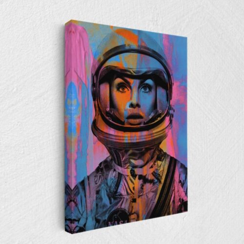 Daedalus Designs - Jeannie Shrimpton Girl Astronaut 60s Space Age Wall Art - Review