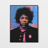 Daedalus Designs - Jimi Hendrix Bright Colors Framed Canvas Wall Art - Review