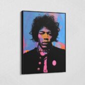 Jimi-Hendrix-Bright-Colors-Framed-Canvas-Wall-Art