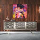 Daedalus Designs - Lady Gaga Poker Face Graffiti Framed Canvas Wall Art - Review
