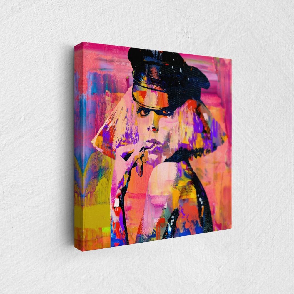 Daedalus Designs - Lady Gaga Poker Face Graffiti Framed Canvas Wall Art - Review