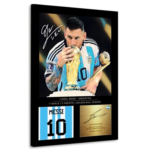 Daedalus Designs - Leo Messi World Cup Victory Statistic Signature Wall Art - Review