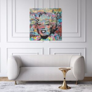 Daedalus Designs - Marilyn Monroe Heavy Graffiti Framed Canvas Wall Art - Review