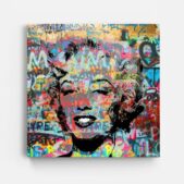 Daedalus Designs - Marilyn Monroe Heavy Graffiti Framed Canvas Wall Art - Review