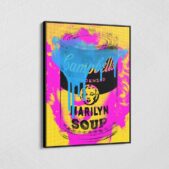 Marilyn-Monroe-Soup-Framed-Canvas-Wall-Art