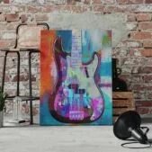 Daedalus Designs - Painted Precision Bass Guitar Framed Canvas Wall Art - Review