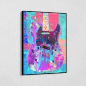 Painted-Telecaster-Guitar-Wall-Art