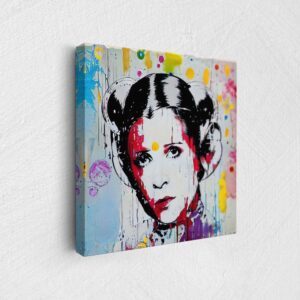 Daedalus Designs - Princess Leia Portrait Graffiti Framed Canvas Wall Art - Review