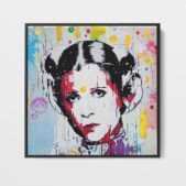 Daedalus Designs - Princess Leia Portrait Graffiti Framed Canvas Wall Art - Review