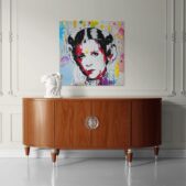 Daedalus Designs - Princess Leia Portrait Graffiti Framed Canvas Wall Art - Review