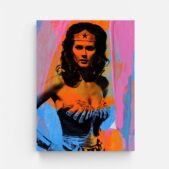 Daedalus Designs - Vintage Wonder Woman Bright Colors Framed Canvas Art - Review