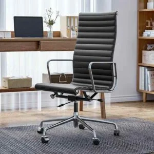 Daedalus Designs Eames Aluminum Group Office Chair - High Back Black