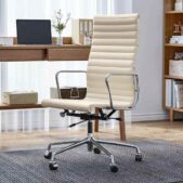 Daedalus Designs Eames Aluminum Group Office Chair - High Back White