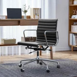 Daedalus Designs Eames Aluminum Group Office Chair - Low Back Black