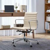 Daedalus Designs Eames Aluminum Group Office Chair - Low Back White