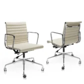Eames Aluminum Group Office Chair Replica - White - Low Back