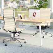 Daedalus Designs - Eames Aluminum Group Office Chair White Color Lifestyle Photo
