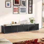 Daedalus Designs - USM Haller B218 Media Sideboard - Black - 1 Layer 3 Doors - Lifestyle photo 1