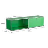 Daedalus Designs USM Haller B218 Media Sideboard - Green - 1 Layer 1 Door