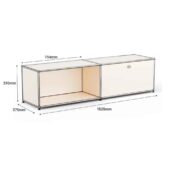 Daedalus Designs USM Haller B218 Media Sideboard - White - 1 Layer 1 Door